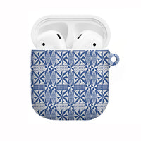 Blue Ngatu Pattern Malo e Lelei Tonga AirPods Case