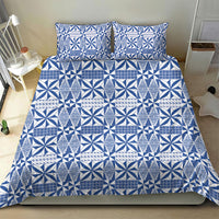 Blue Ngatu Pattern Malo e Lelei Tonga Bedding Set LT14 - Polynesian Pride