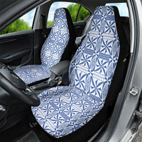Blue Ngatu Pattern Malo e Lelei Tonga Car Seat Cover