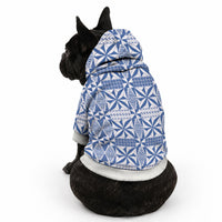 Blue Ngatu Pattern Malo e Lelei Tonga Pet Hoodie