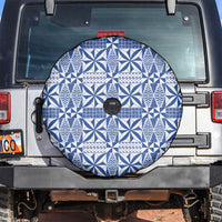Blue Ngatu Pattern Malo e Lelei Tonga Spare Tire Cover