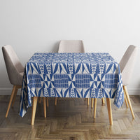 Blue Ngatu Pattern Malo e Lelei Tonga Tablecloth LT14 - Polynesian Pride