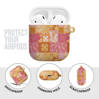 Aloha Hawaii Quilt Floral Patchwork Style AirPods Case