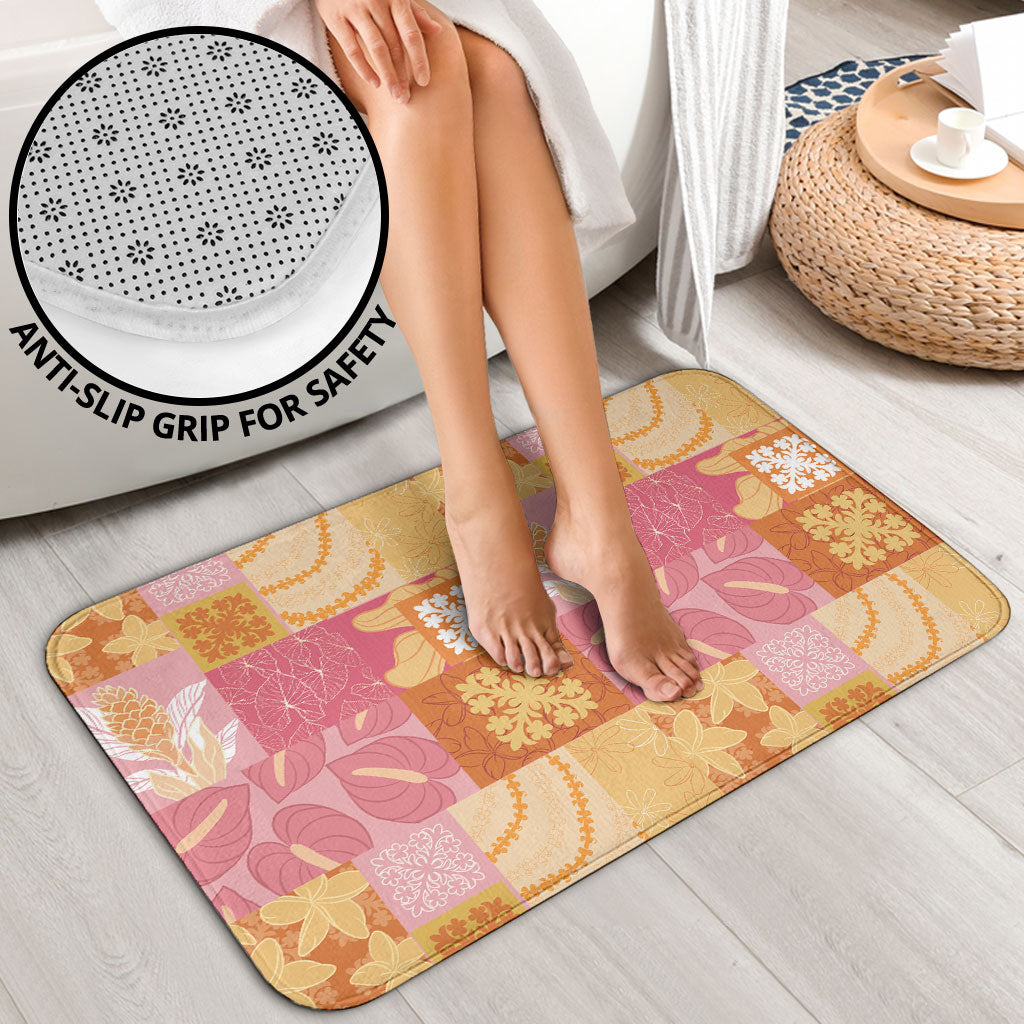 Aloha Hawaii Quilt Floral Patchwork Style Bathroom Set