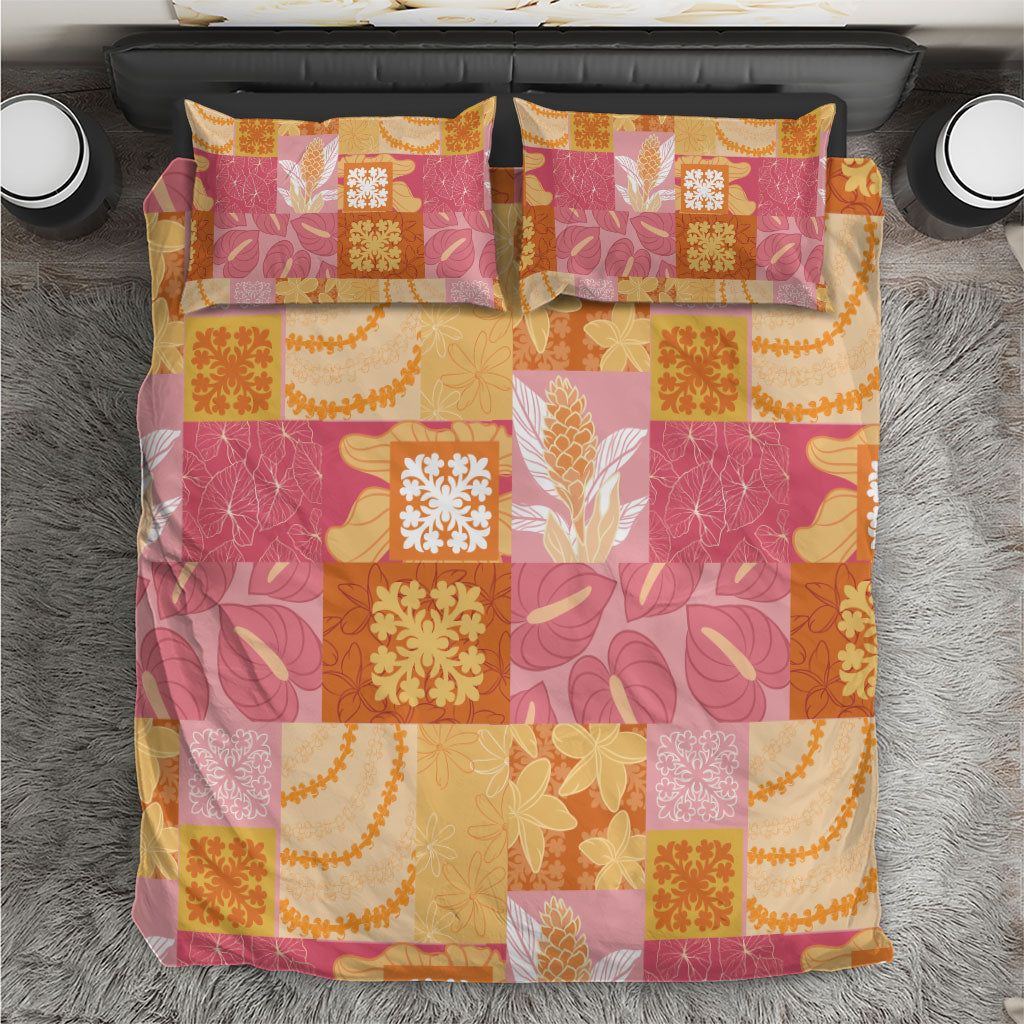 Aloha Hawaii Quilt Floral Patchwork Style Bedding Set LT14 Multicolor - Polynesian Pride