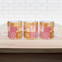 Aloha Hawaii Quilt Floral Patchwork Style Ceramic Mug