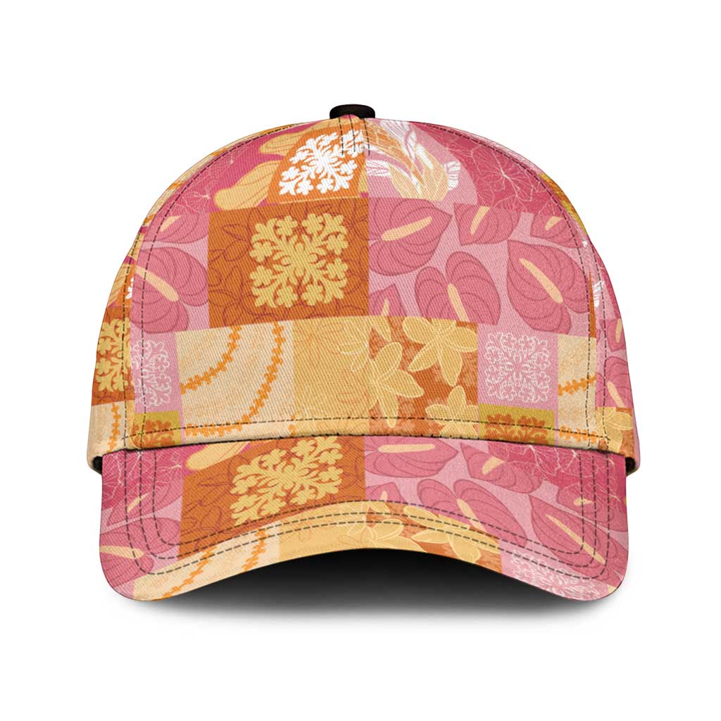 Aloha Hawaii Quilt Floral Patchwork Style Classic Cap LT14 Universal Fit Multicolor - Polynesian Pride
