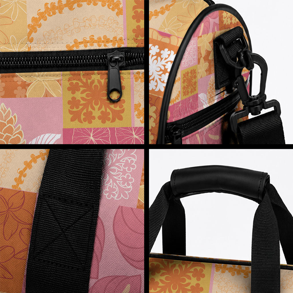 Aloha Hawaii Quilt Floral Patchwork Style Duffle Bag LT14 - Polynesian Pride