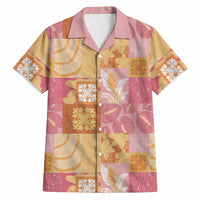 Aloha Hawaii Quilt Floral Patchwork Style Hawaiian Shirt