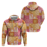 Aloha Hawaii Quilt Floral Patchwork Style Hoodie