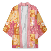 Aloha Hawaii Quilt Floral Patchwork Style Kimono LT14 Unisex Multicolor - Polynesian Pride