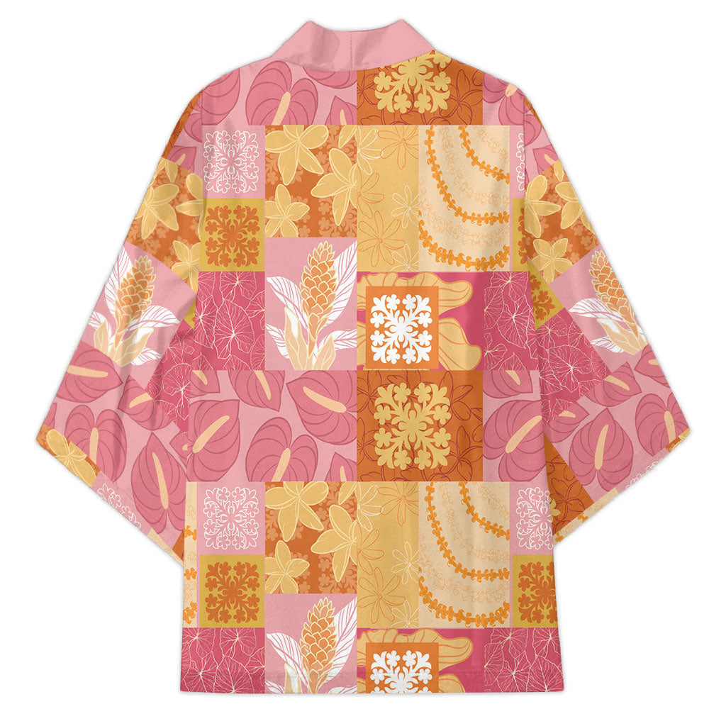 Aloha Hawaii Quilt Floral Patchwork Style Kimono LT14 - Polynesian Pride