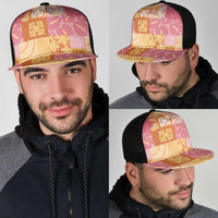 Aloha Hawaii Quilt Floral Patchwork Style Mesh Trucker Cap
