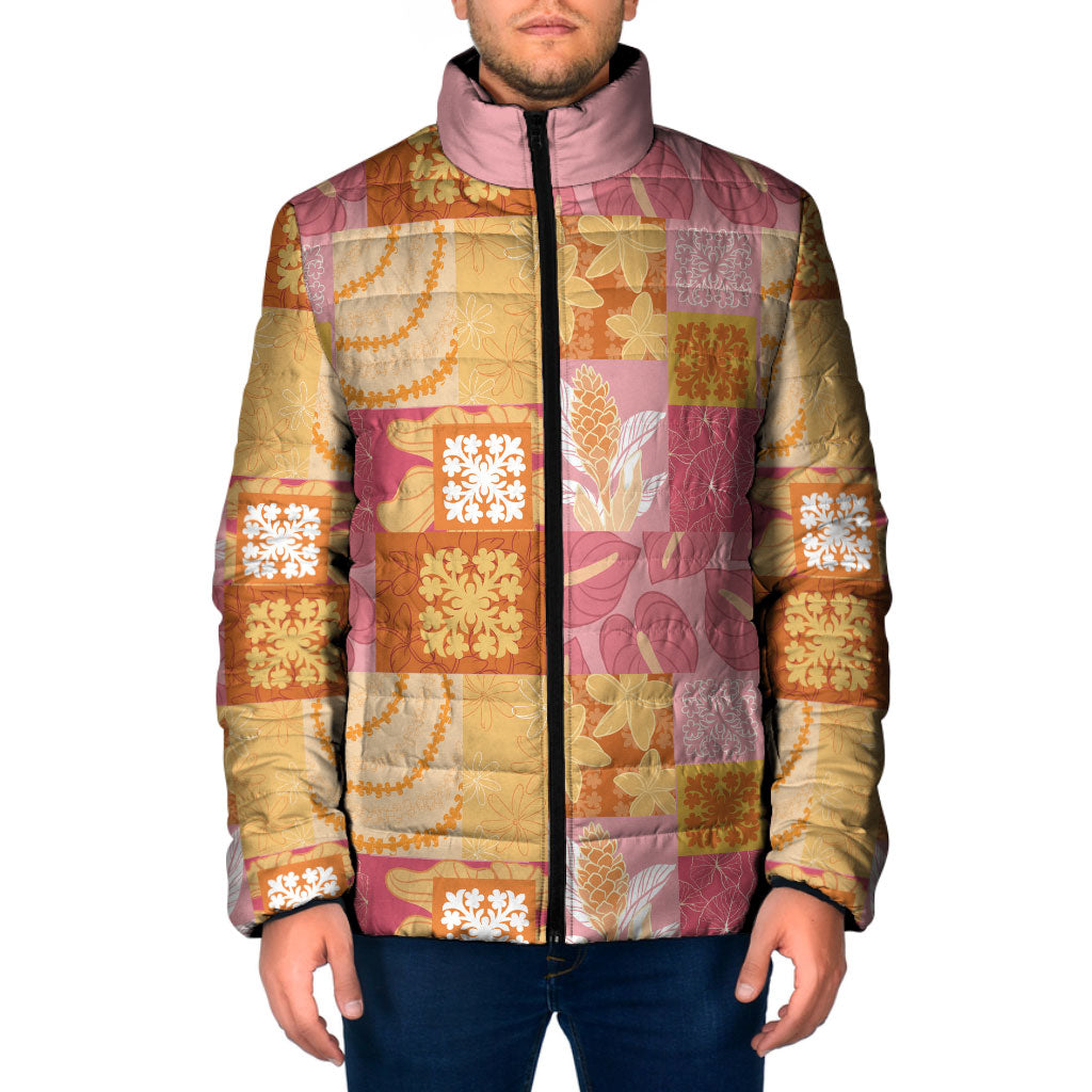 Aloha Hawaii Quilt Floral Patchwork Style Padded Jacket LT14 Men Multicolor - Polynesian Pride