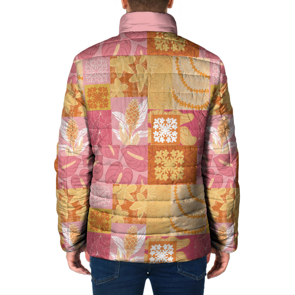 Aloha Hawaii Quilt Floral Patchwork Style Padded Jacket