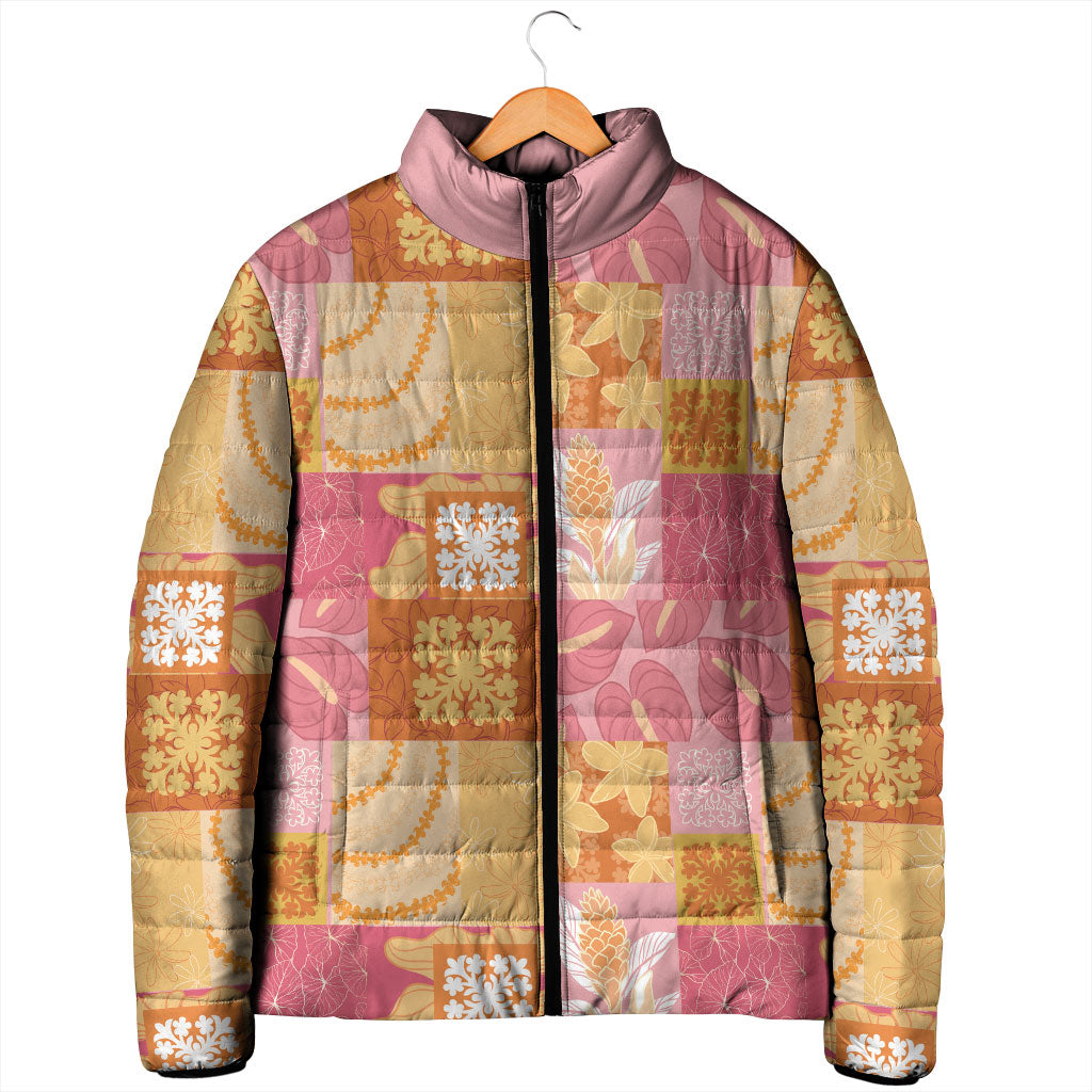 Aloha Hawaii Quilt Floral Patchwork Style Padded Jacket