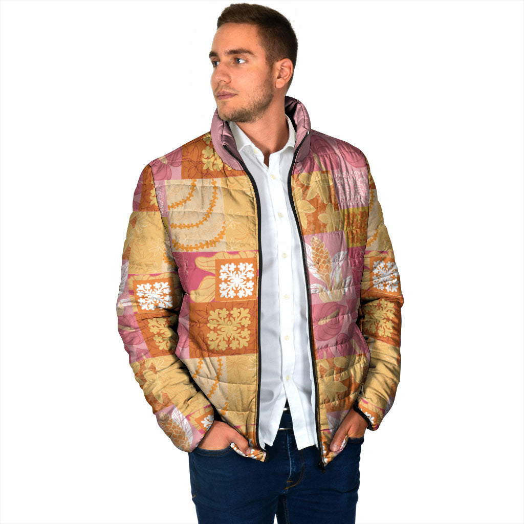 Aloha Hawaii Quilt Floral Patchwork Style Padded Jacket