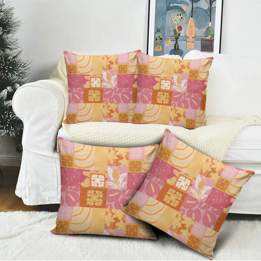 Aloha Hawaii Quilt Floral Patchwork Style Pillow Cover LT14 - Polynesian Pride