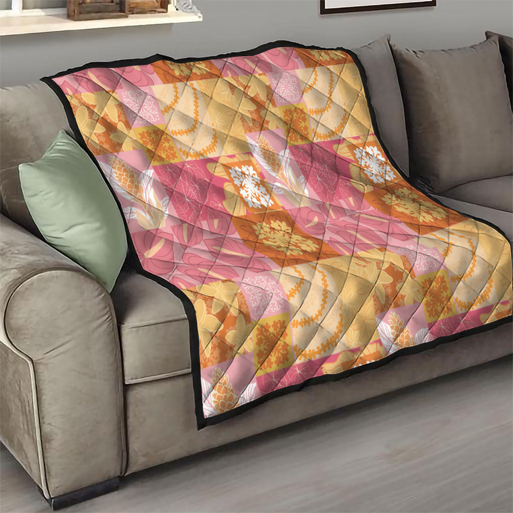 Aloha Hawaii Quilt Floral Patchwork Style Quilt