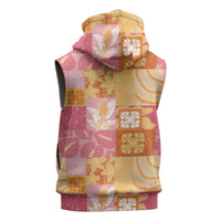 Aloha Hawaii Quilt Floral Patchwork Style Sleeveless Hoodie