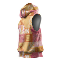 Aloha Hawaii Quilt Floral Patchwork Style Sleeveless Hoodie