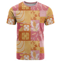 Aloha Hawaii Quilt Floral Patchwork Style T Shirt