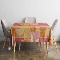 Aloha Hawaii Quilt Floral Patchwork Style Tablecloth