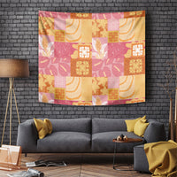 Aloha Hawaii Quilt Floral Patchwork Style Tapestry
