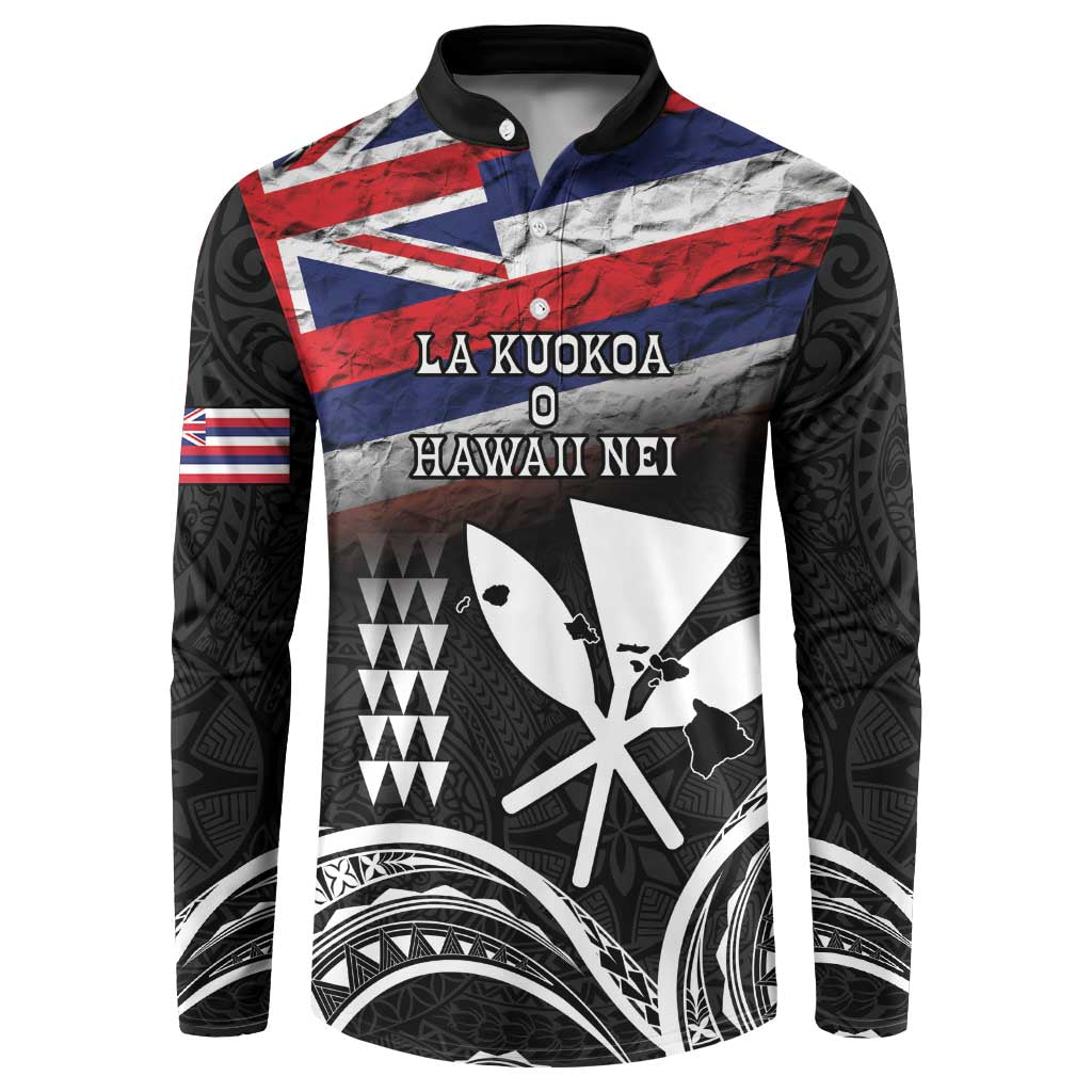 Hawaii Independence Day Button Sweatshirt La Kuokoa - Happy 28th November