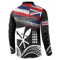 Hawaii Independence Day Button Sweatshirt La Kuokoa - Happy 28th November