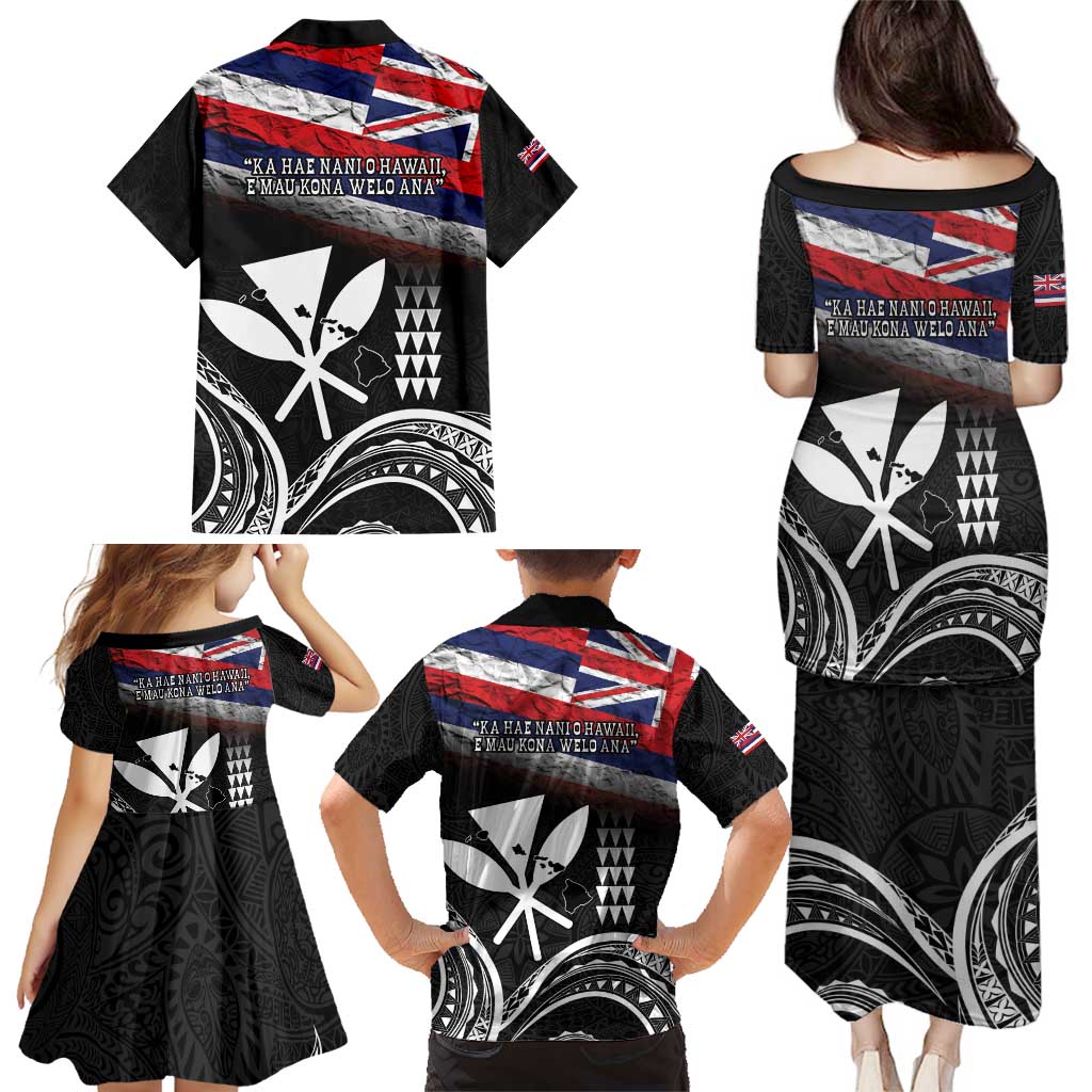 Hawaii Independence Day Family Matching Puletasi and Hawaiian Shirt La Kuokoa - Happy 28th November LT14 - Polynesian Pride