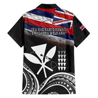 Hawaii Independence Day Family Matching Short Sleeve Bodycon Dress and Hawaiian Shirt La Kuokoa - Happy 28th November