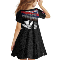 Hawaii Independence Day Kid Short Sleeve Dress La Kuokoa - Happy 28th November