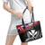 Hawaii Independence Day Leather Tote Bag La Kuokoa - Happy 28th November