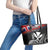 Hawaii Independence Day Leather Tote Bag La Kuokoa - Happy 28th November