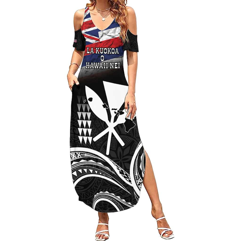 Hawaii Independence Day Summer Maxi Dress La Kuokoa - Happy 28th November