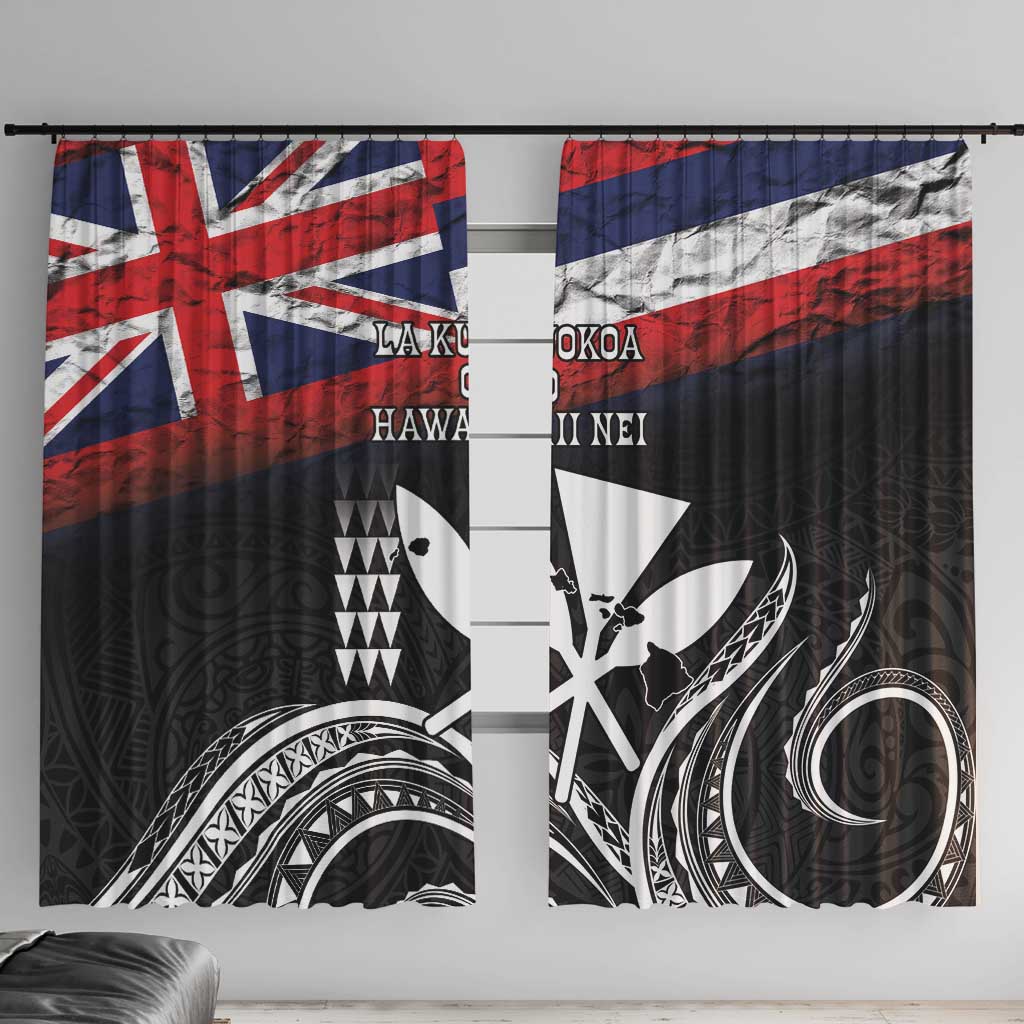 Hawaii Independence Day Window Curtain La Kuokoa - Happy 28th November