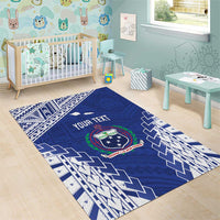 Toa Samoa Rugby Custom Area Rug Go Champions Pacific Samoan Pattern - Polynesian Pride