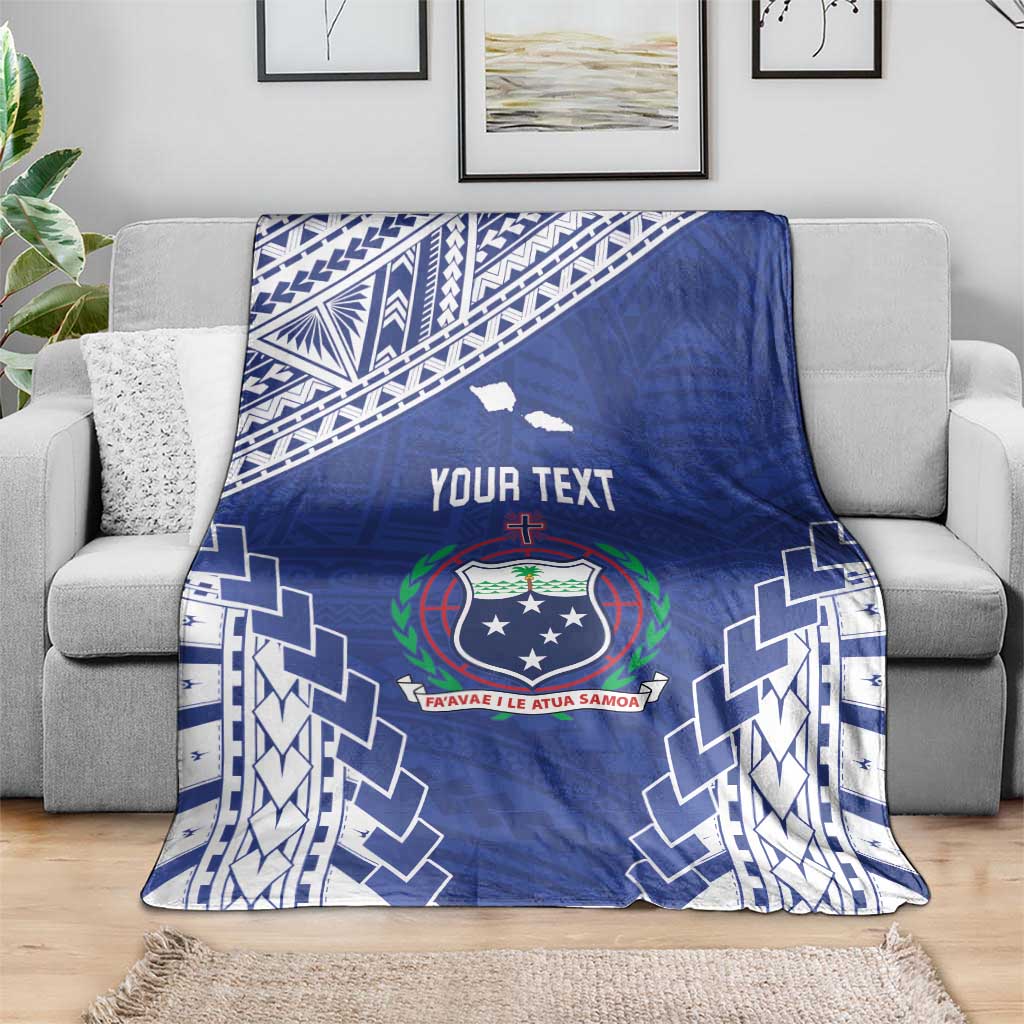 Toa Samoa Rugby Custom Blanket Go Champions Pacific Samoan Pattern - Polynesian Pride