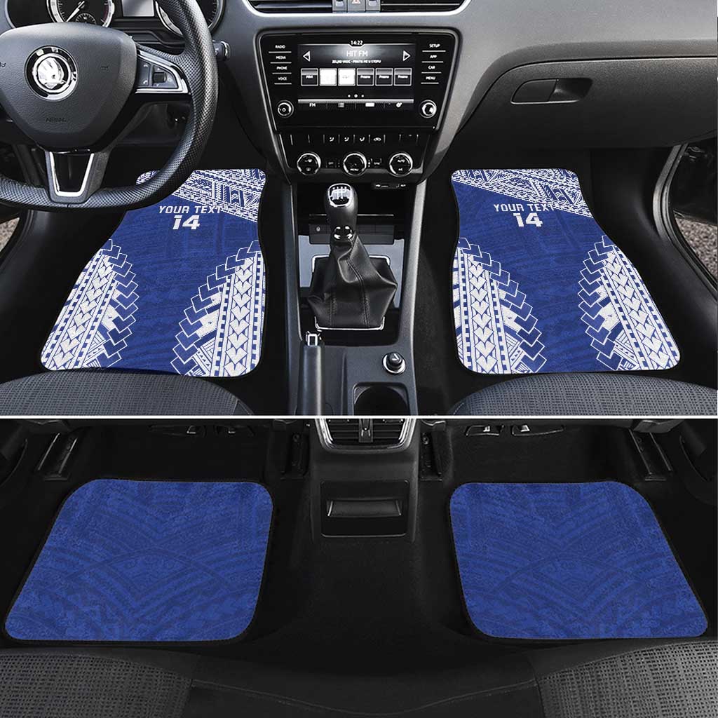 Toa Samoa Rugby Custom Car Mats Go Champions Pacific Samoan Pattern - Polynesian Pride