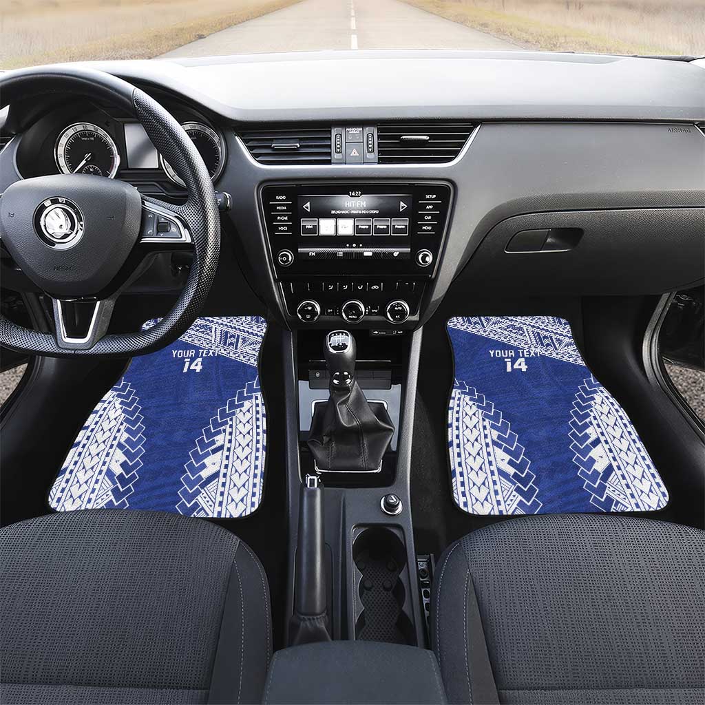 Toa Samoa Rugby Custom Car Mats Go Champions Pacific Samoan Pattern - Polynesian Pride