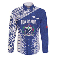 Toa Samoa Rugby Custom Family Matching Off The Shoulder Long Sleeve Dress and Hawaiian Shirt Go Champions Pacific Samoan Pattern - Polynesian Pride
