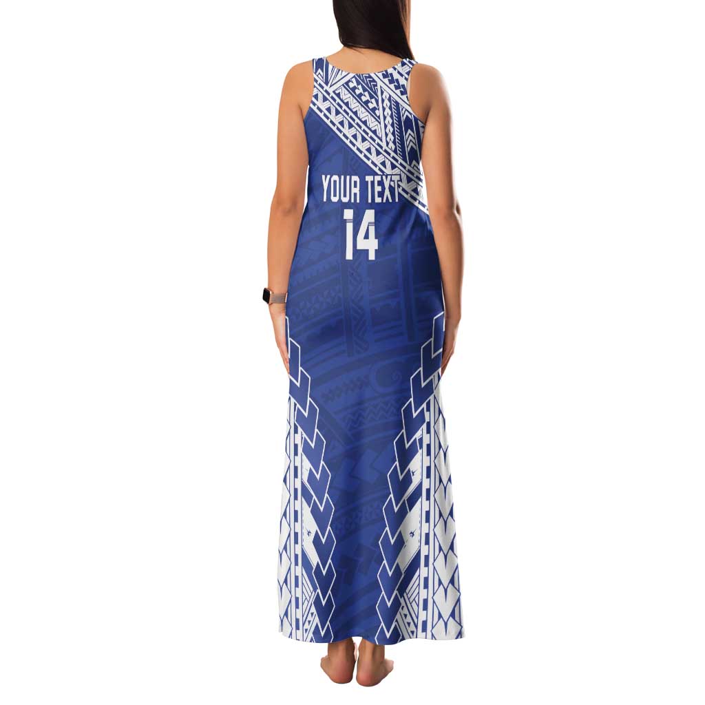 Toa Samoa Rugby Custom Family Matching Tank Maxi Dress and Hawaiian Shirt Go Champions Pacific Samoan Pattern - Polynesian Pride