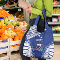 Toa Samoa Rugby Custom Grocery Bag Go Champions Pacific Samoan Pattern - Polynesian Pride