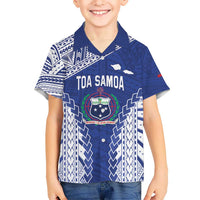 Toa Samoa Rugby Custom Kid Hawaiian Shirt Go Champions Pacific Samoan Pattern - Polynesian Pride