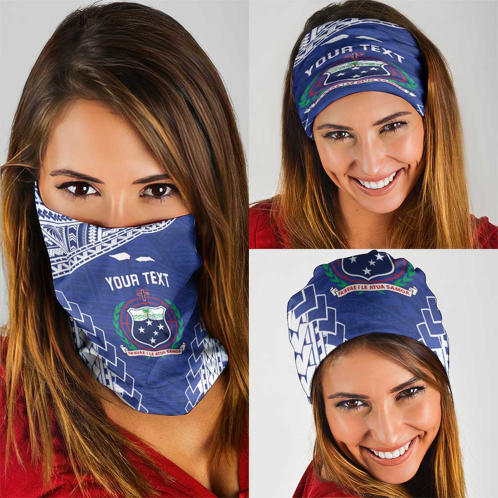 Toa Samoa Rugby Custom Neck Gaiter Go Champions Pacific Samoan Pattern - Polynesian Pride