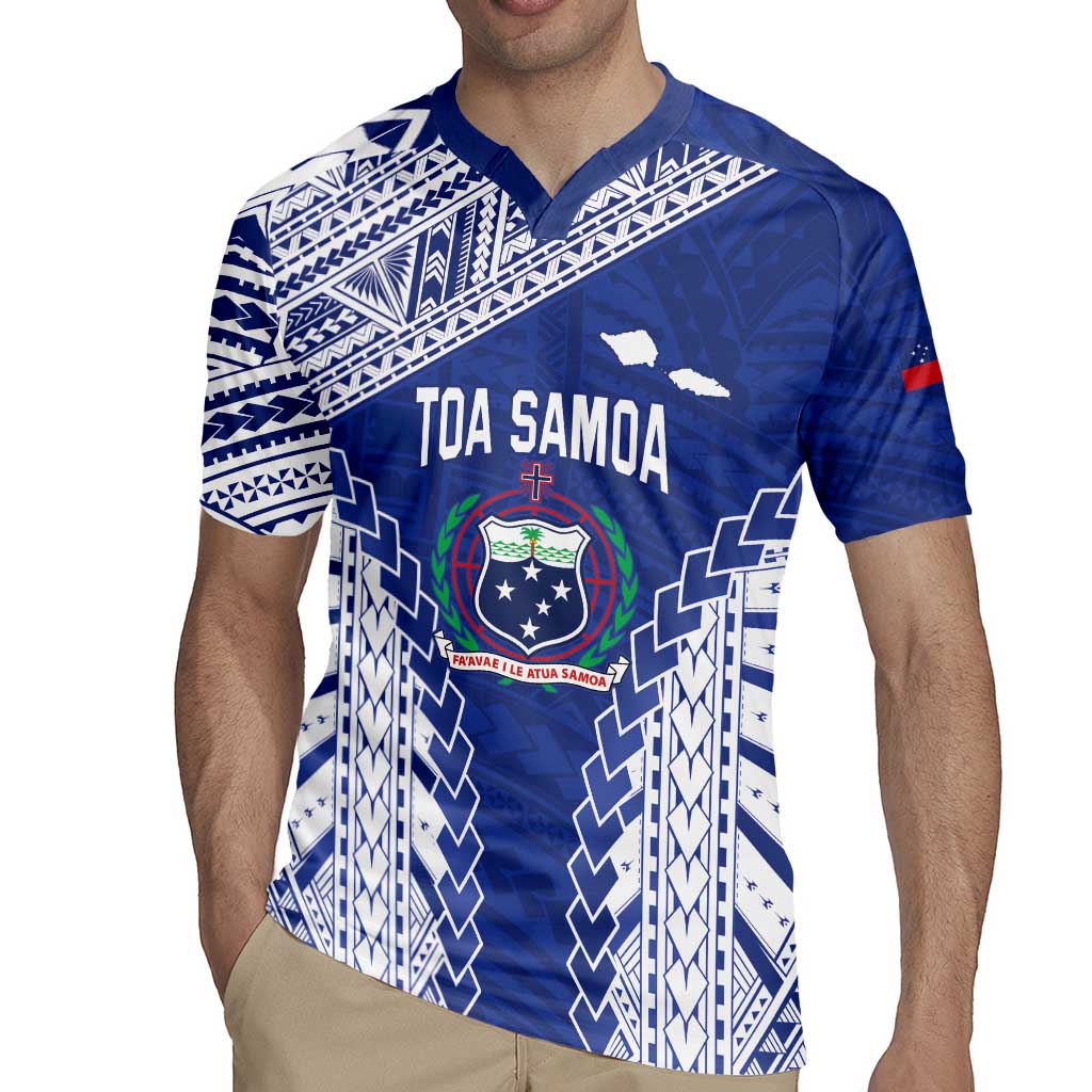 Toa Samoa Rugby Custom Rugby Jersey Go Champions Pacific Samoan Pattern - Polynesian Pride