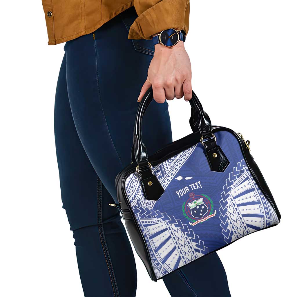Toa Samoa Rugby Custom Shoulder Handbag Go Champions Pacific Samoan Pattern - Polynesian Pride