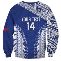 Toa Samoa Rugby Custom Sweatshirt Go Champions Pacific Samoan Pattern - Polynesian Pride