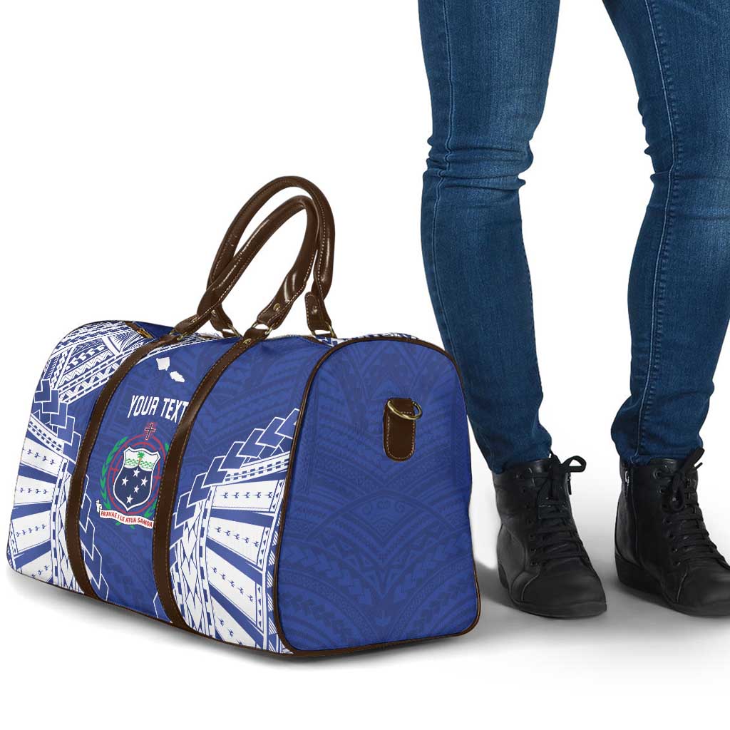 Toa Samoa Rugby Custom Travel Bag Go Champions Pacific Samoan Pattern - Polynesian Pride